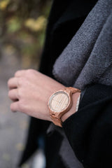 OAKLYN | Houten horloge voor dames | Eik | Duurzaam | Zilver